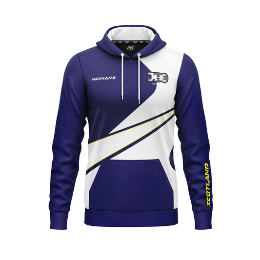 Scotland JDC Darts Academy Hoodie – Front View with JDC and Scotland Logos | INC-APPAREL