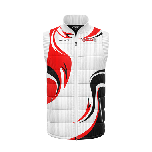 Senior Darts England Gilet – Front View Featuring Lightweight Windproof Design and National Branding | INC-APPAREL