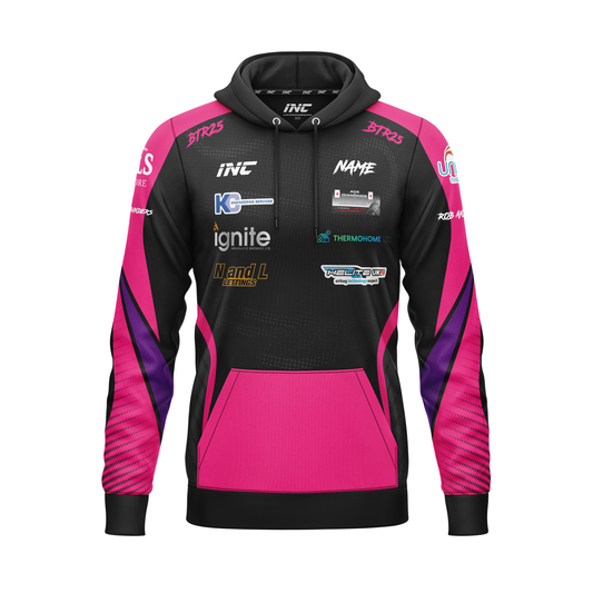 Front view of the Speedway Hoodie – Ben Trigger Racing | INC-APPAREL