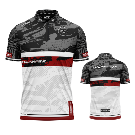 Tacticus Black Custom Pool Shirt from INC-APPAREL – performance pool shirt with sleek tactical black design and breathable athletic fabric.