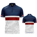 Tacticus Blue Custom Pool and Darts Shirt by INC-APPAREL – personalised breathable performance darts shirt
