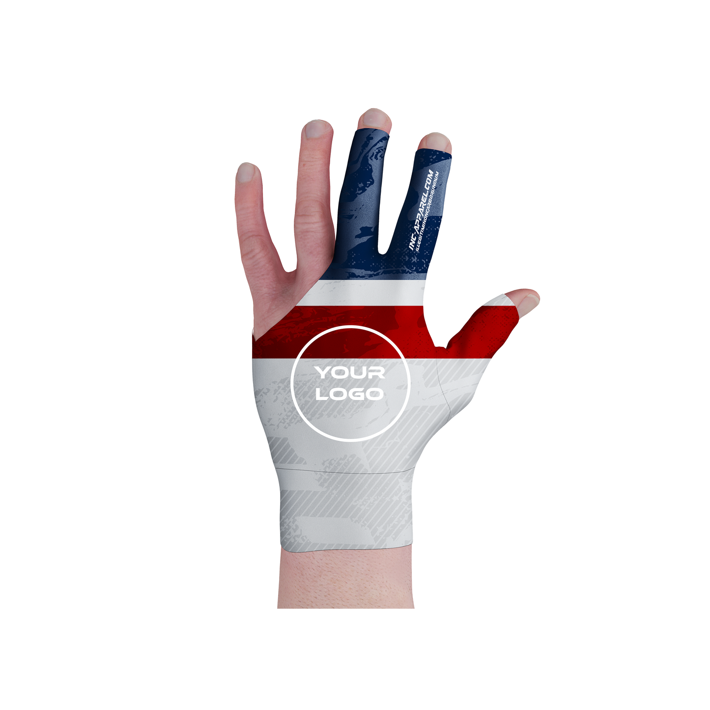 Tacticus Blue Pool Glove from INC-APPAREL – performance pool glove with breathable spandex, non-slip palm, and tactical blue design.