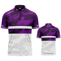 Tacticus Purple Custom Pool and Darts Shirt by INC-APPAREL – personalised breathable performance darts shirt