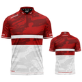 Tacticus Red Custom Pool and Darts Shirt by INC-APPAREL – personalised breathable performance darts shirt