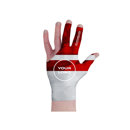 Tacticus Red Pool Glove from INC-APPAREL – performance pool glove with breathable spandex, non-slip palm, and tactical red design.