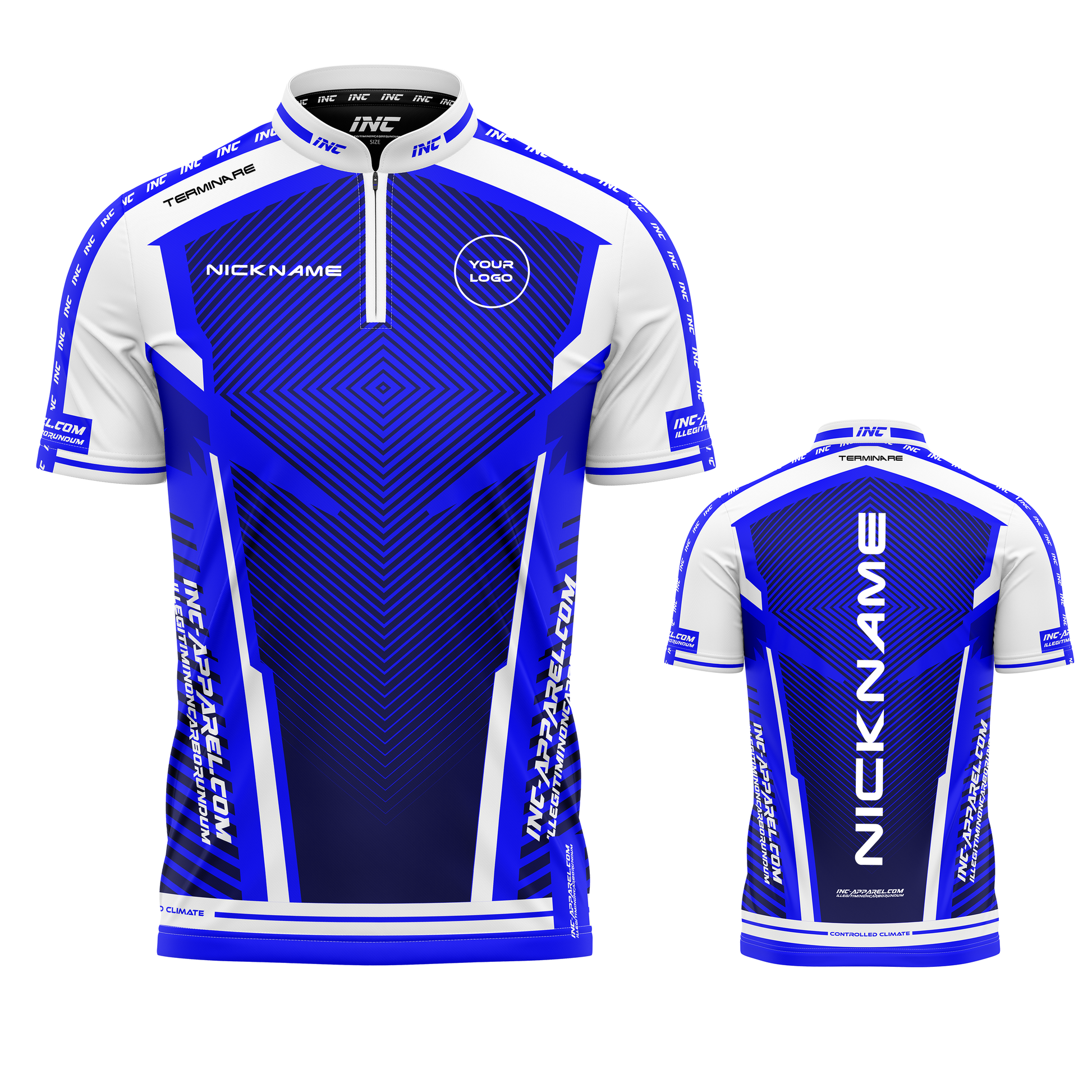 Terminare Dominatio Darts Shirt from INC-APPAREL – performance darts shirt with Dominatio-inspired design.