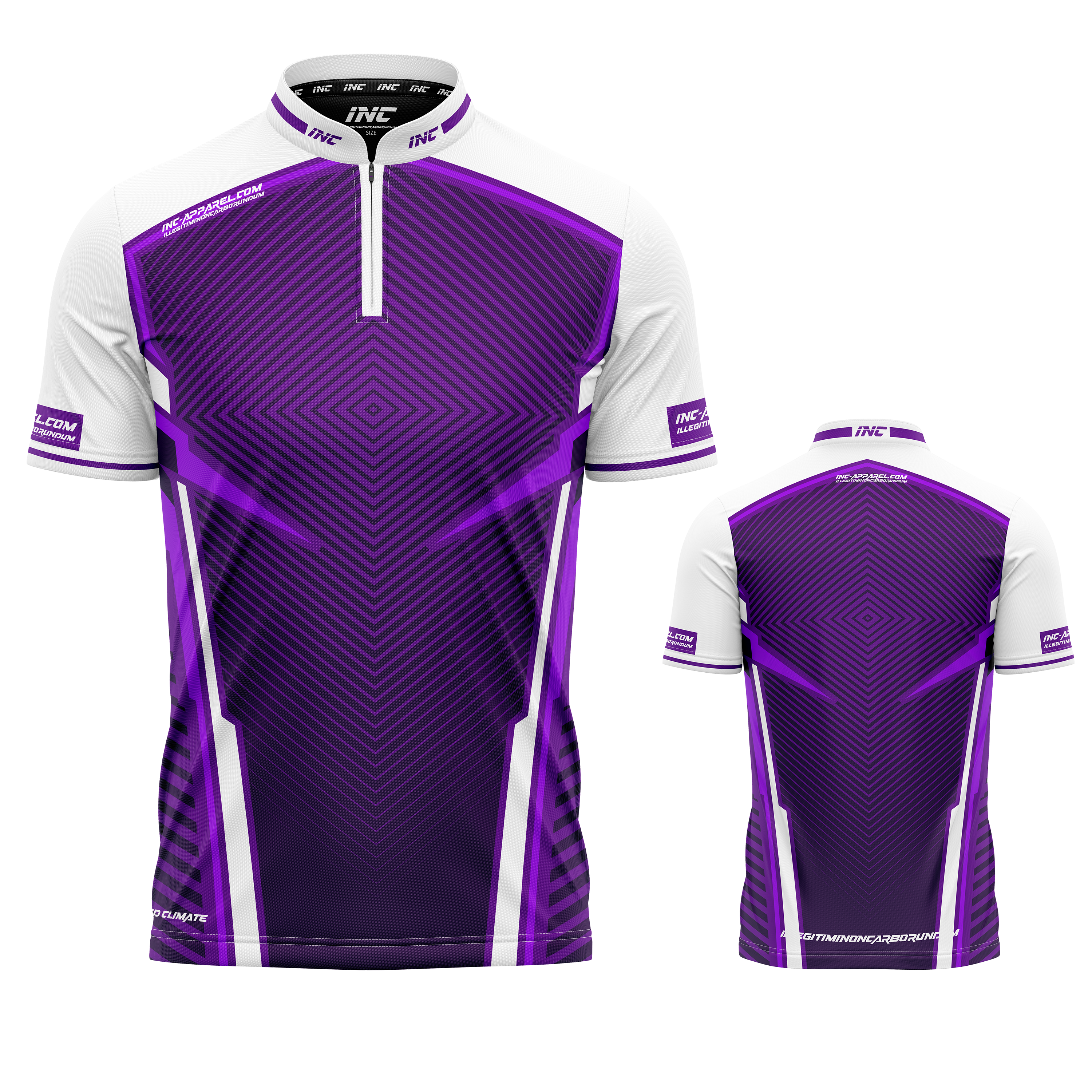 Terminare purple white darts pool academy shirt