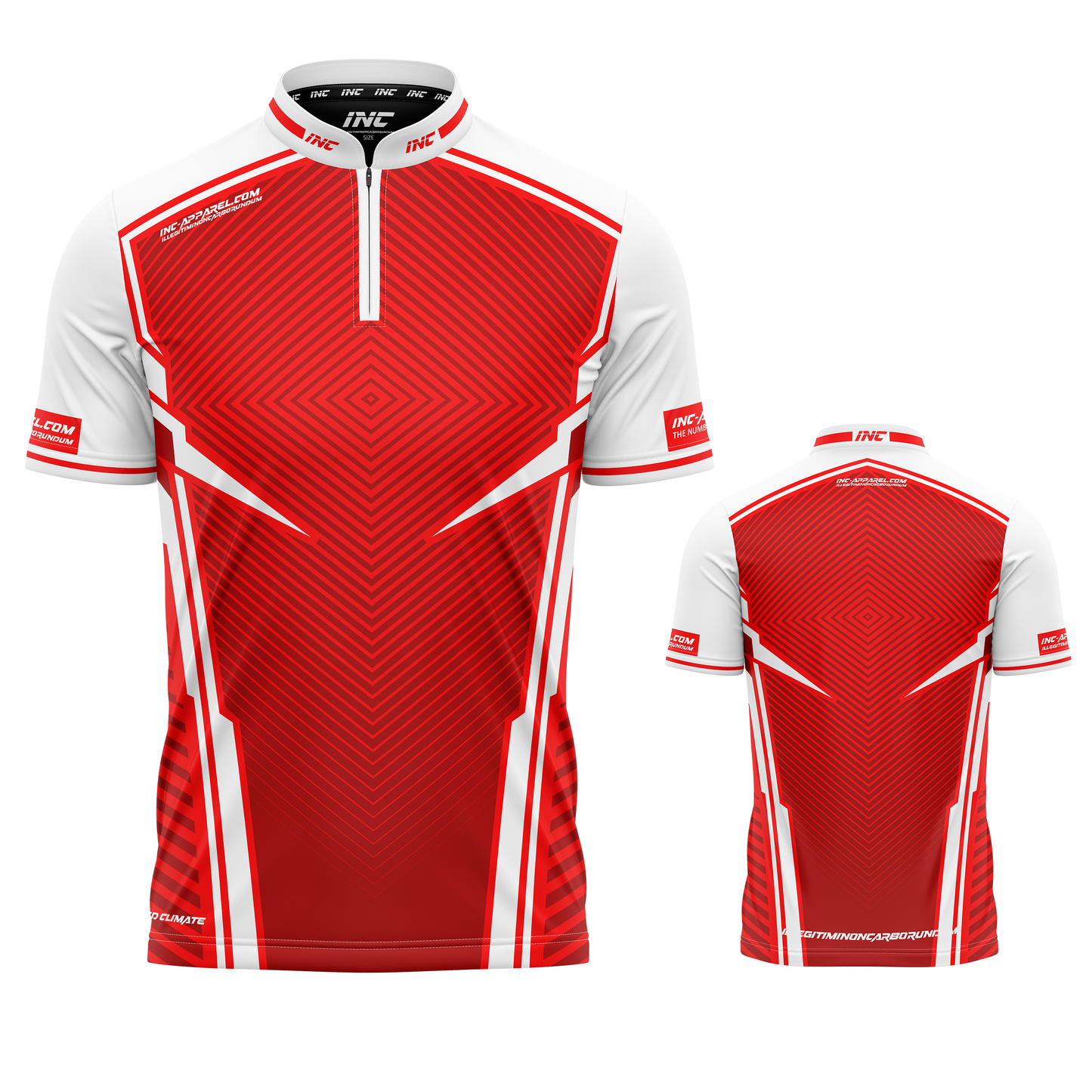 Terminare red white darts pool academy shirt