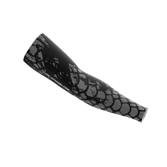 Venom Argentum Darts Sleeve – Front View with Silver-Toned Design and Compression Fit | INC-APPAREL