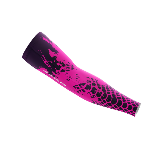 Venom Roseus Purpura Darts Sleeve – Front View with Pink and Purple Dual-Tone Design | INC-APPAREL