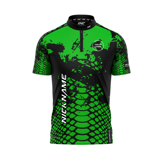 Venom Viridis Nigrum Pro1 Darts Shirt – Front View | INC-APPAREL