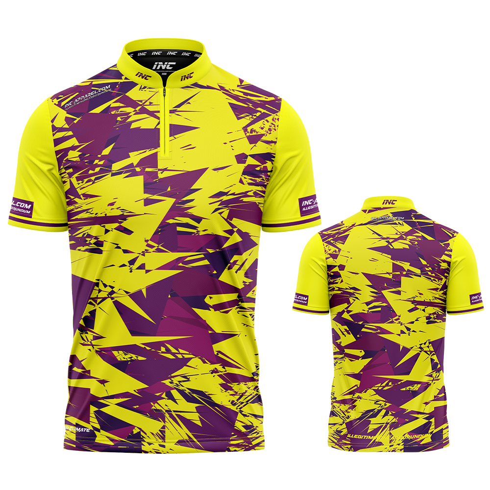 Vesanus Yellow darts and pool academy shirt