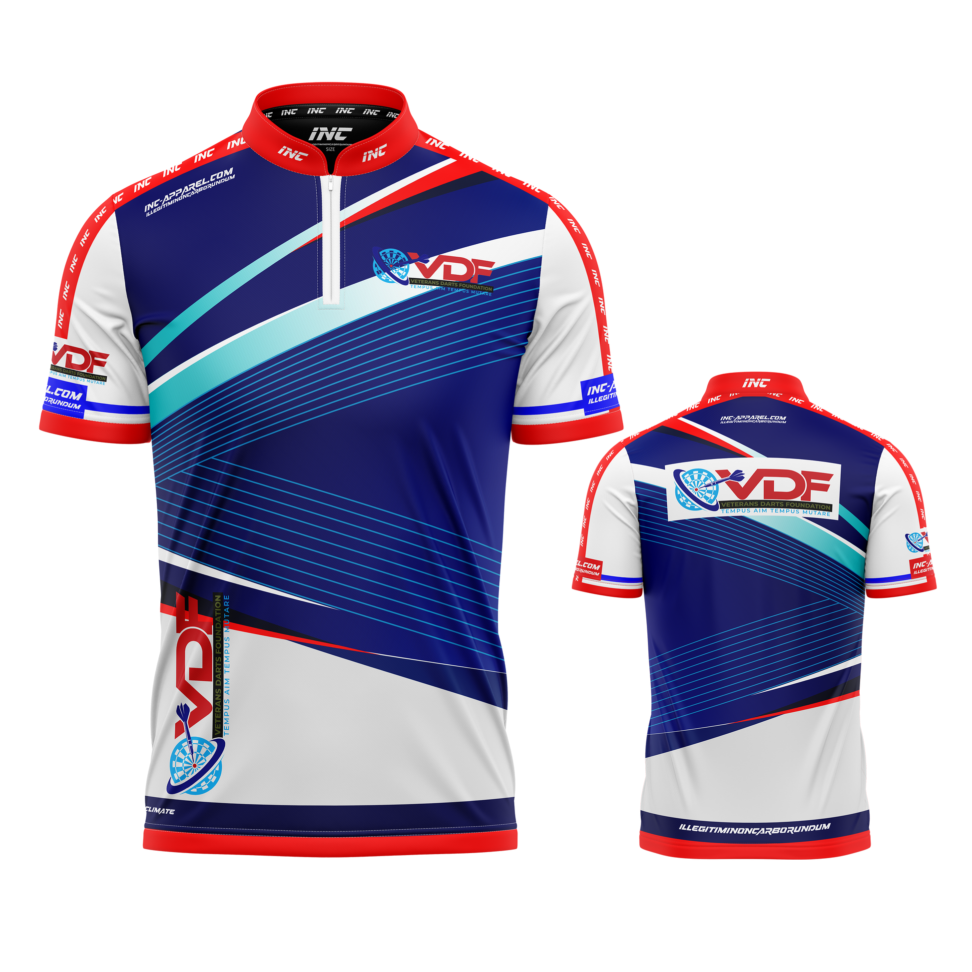 Veterans Darts Foundation Darts Shirt – Both Views Featuring Patriotic Design and Performance Fit | INC-APPAREL
