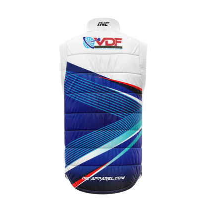 Veterans Darts Foundation Gilet – Back View Showcasing Foundation Logo and Sporty Fit | INC-APPAREL