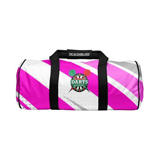 West Belfast Junior Academy kit bag in pink from INC-APPAREL – combined front and back views showing practical storage and academy branding.