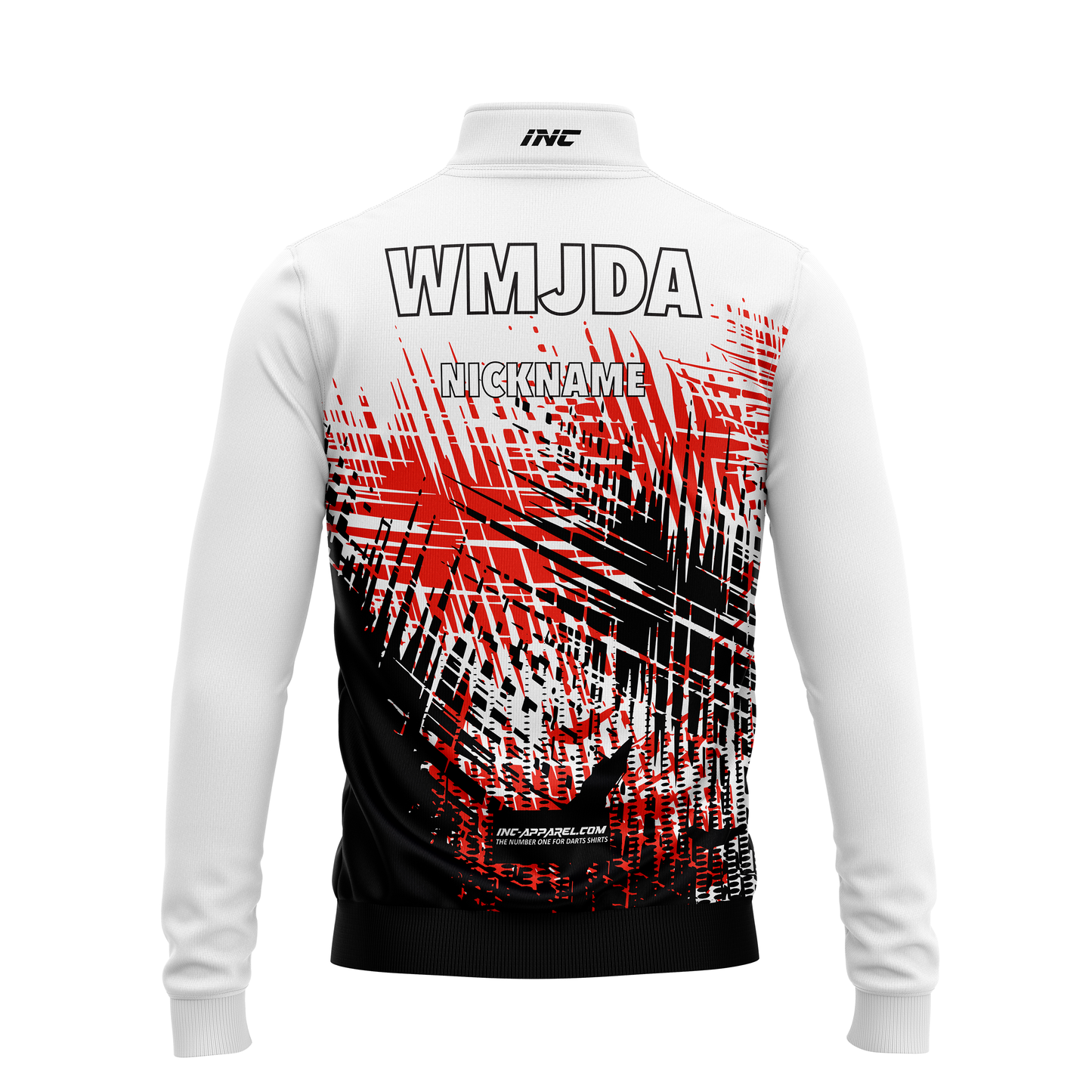 West Midlands Junior Darts Academy Quarter Zip Midlayer – Back View | INC-APPAREL