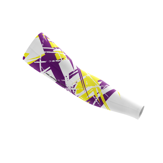 X Apollo Albus Darts Sleeve – Front View with Clean White Futuristic Design and Compression Fit | INC-APPAREL
