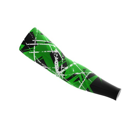 X Aurora Darts Sleeve – Front View with Vibrant Aurora-Inspired Gradient and Compression Fit | INC-APPAREL