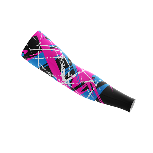 X Juno Darts Sleeve – Front View with Bold, Futuristic Design and Compression Fit | INC-APPAREL