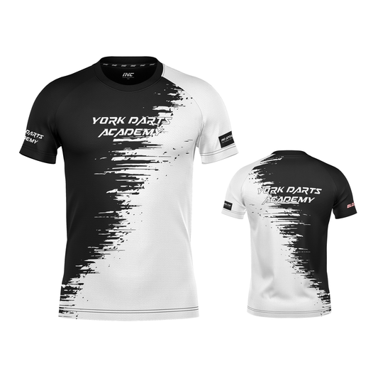 York Darts Academy Training Tee from INC-APPAREL – official team training shirt with breathable fabric, academy logo, and athletic fit.